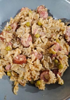 Une photo de One Pot de Riz et saucisses de Toulouse