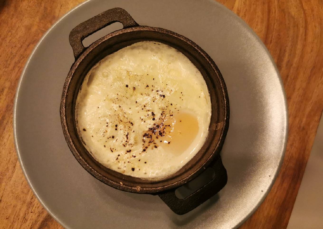 Œuf cocotte à la raclette