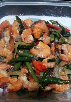 Foto resep Udang cabe ijo
