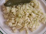 Arroz con cilantro y chile verde