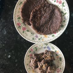 A picture of Coconut bread and coconut crackers.