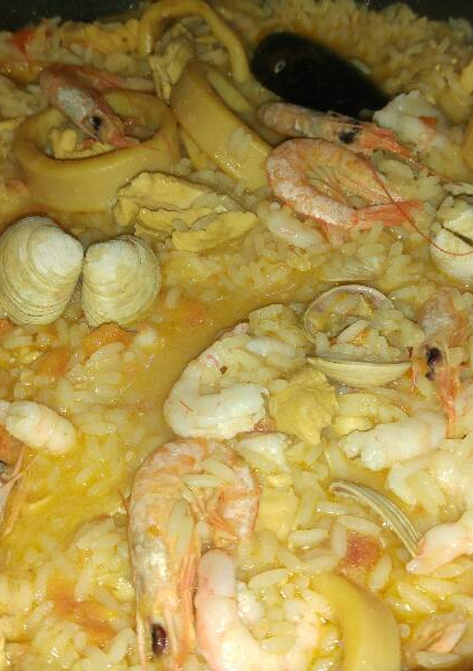 Una foto de Arroz con marisco