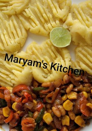 A picture of Mashed potatoes.