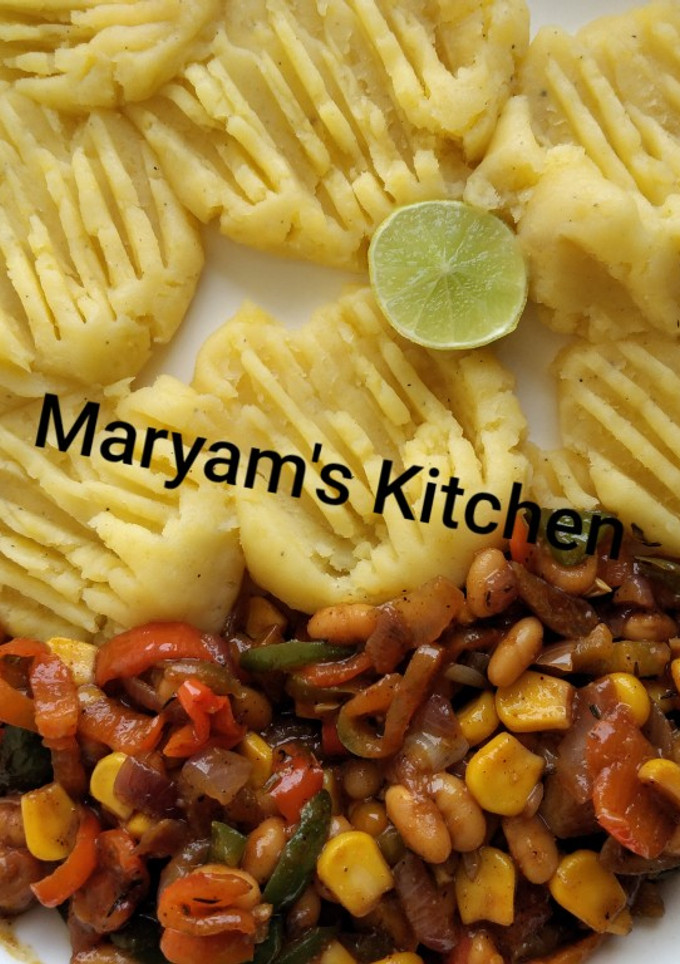 A picture of Mashed potatoes.