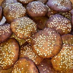 A picture of Sesame corn vada.