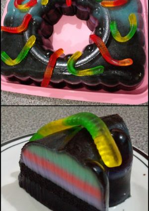 Una foto de Gelatina flotatina de Halloween