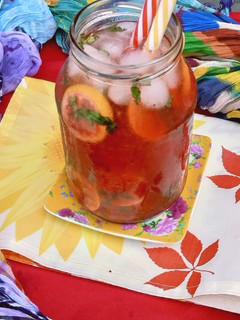 A picture of Strawberry Lemonade 🍓🍋🍷.