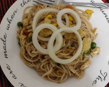 New Recipe Noodles with some veggies and egg Yummy