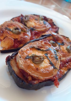Une photo de Bruschettas d'aubergine