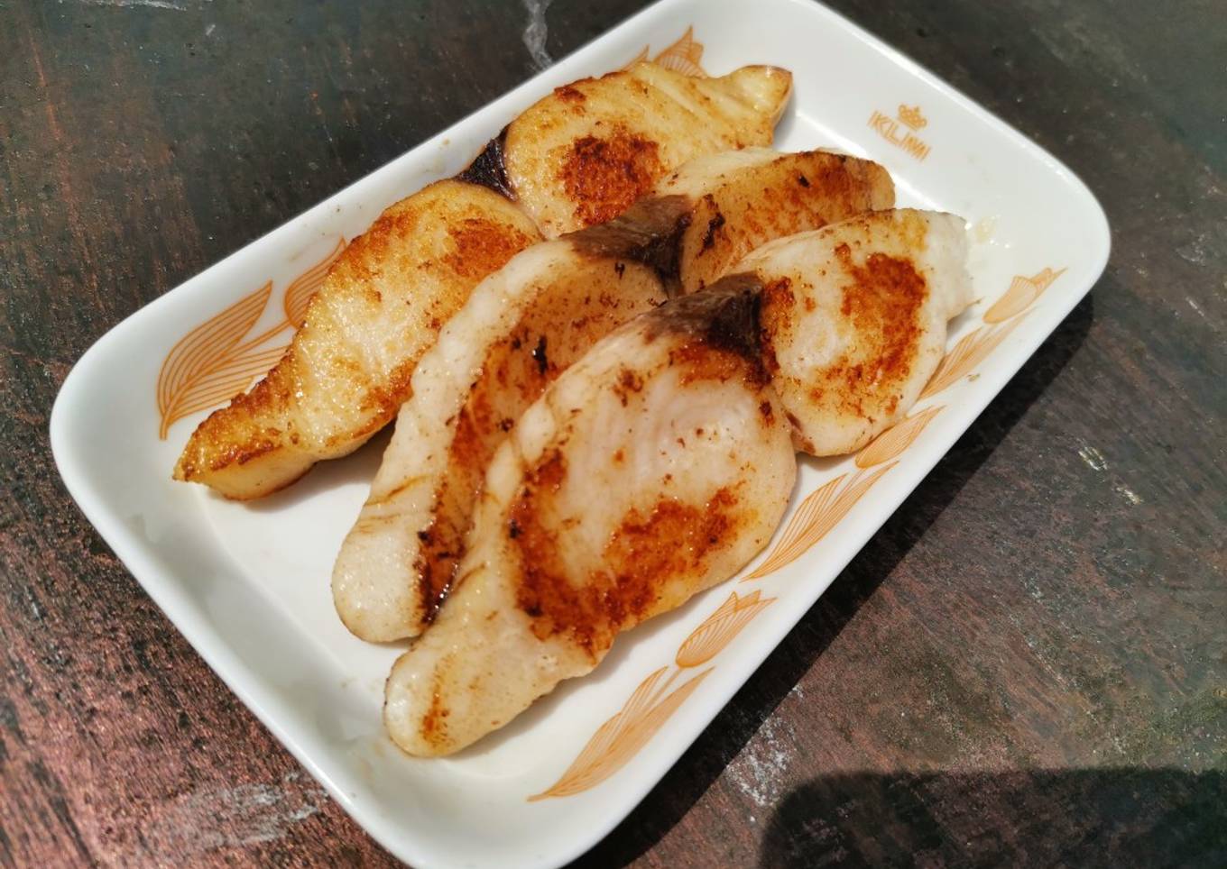 Fillet ikan tenggiri panggang teflon