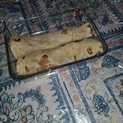 Beef wraps with tortilla roti A picture of Beef wraps with tortilla roti.