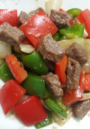 Hình của món Bò lúc lắc.