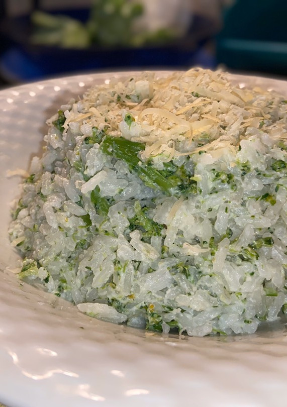 Una foto de Arroz con Brócoli!