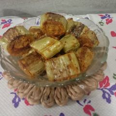 Stuffed padwal (snake gourd) A picture of Stuffed padwal (snake gourd).