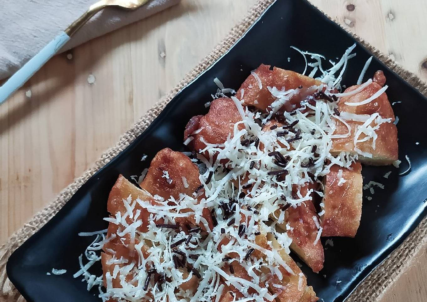 Pisang goreng Keju