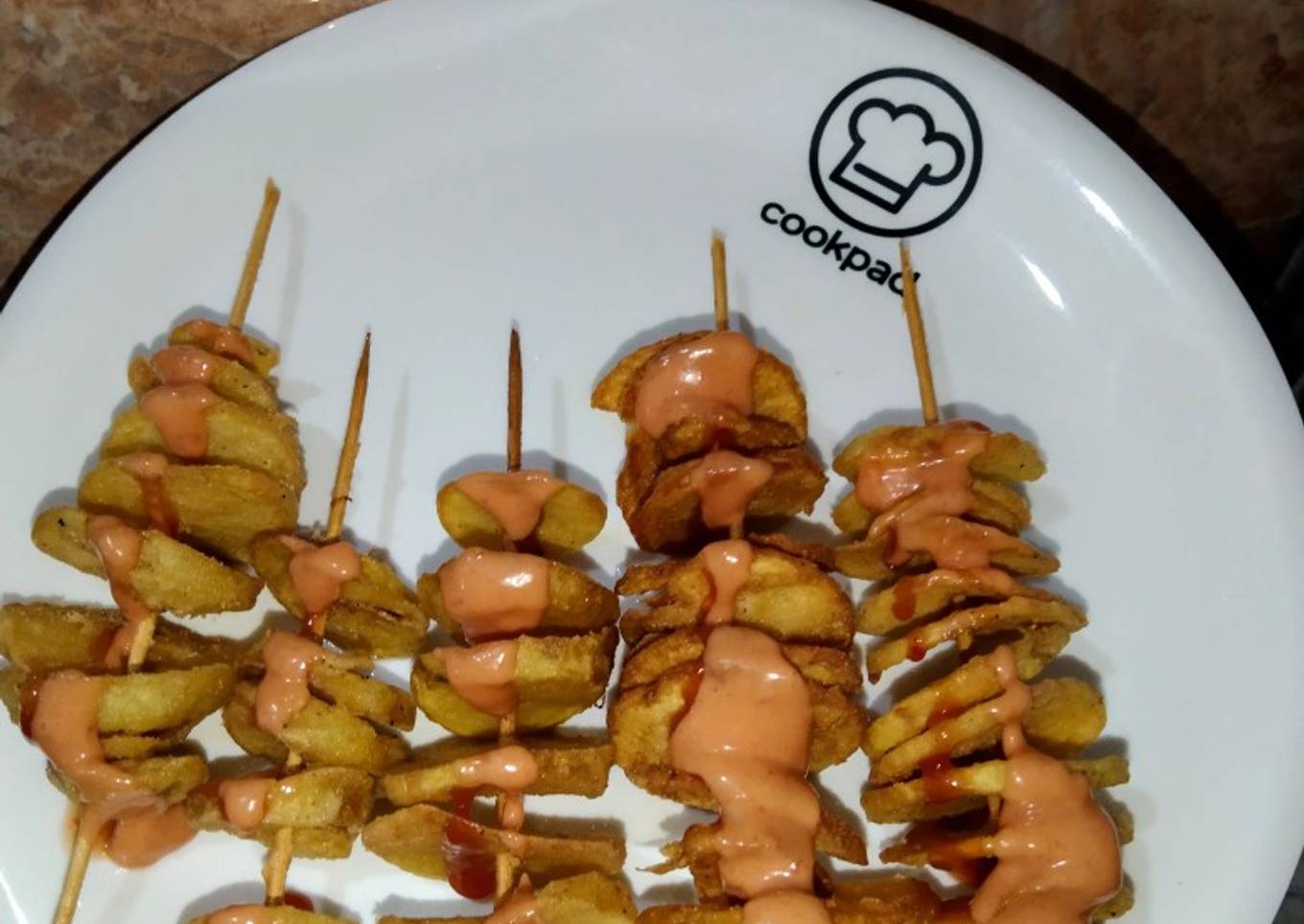 Potato skewers