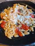 Cavatelli with tomato and rocket