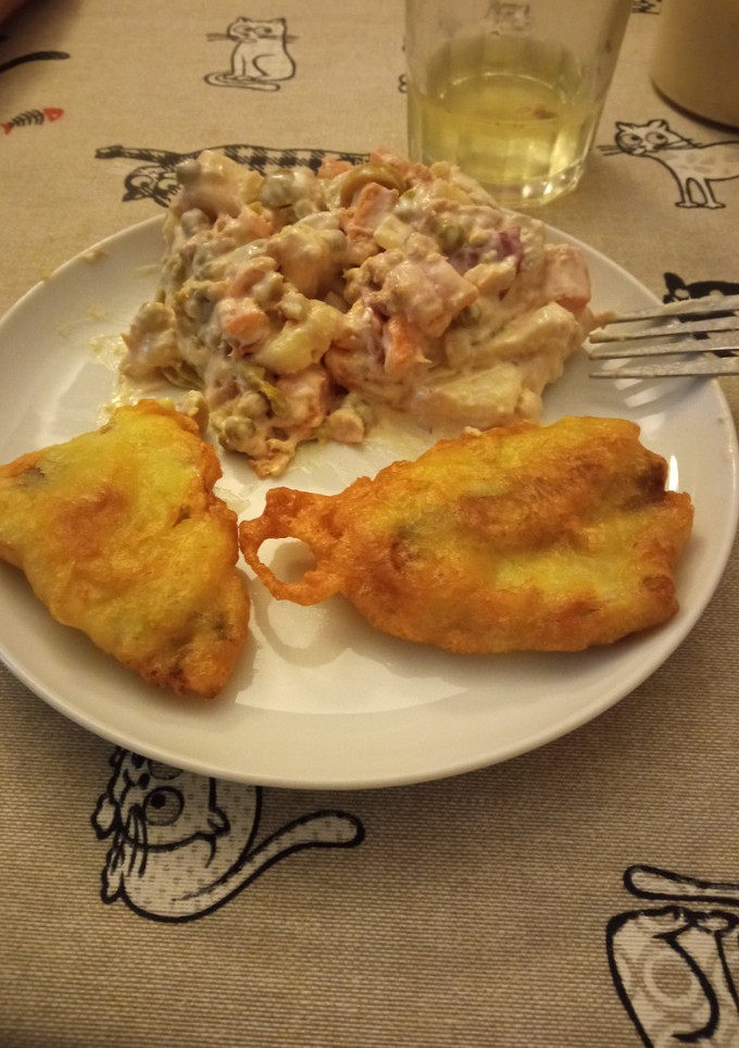 Una foto de Bacaladilla con ensaladilla estilo Mony Ñam