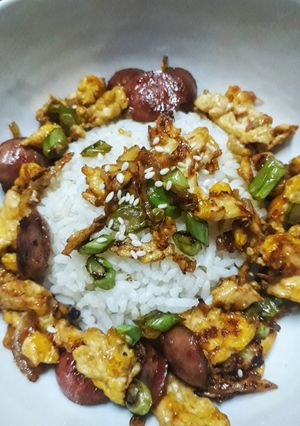 Foto resep Tumisan sosis telur buncis