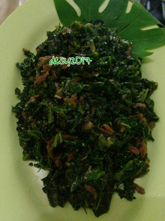Foto resep Oseng daun pepaya plus teri