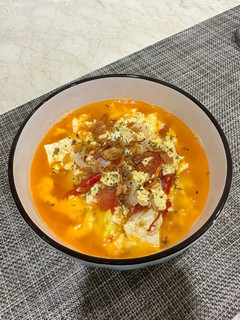 Foto resep Menu Diet Tahu Telur Kuah Tomat