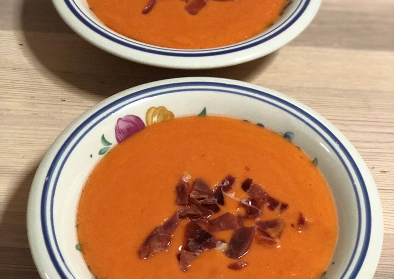 Salmorejo sin pan en Thermomix