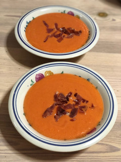 Una foto de Salmorejo sin pan en Thermomix