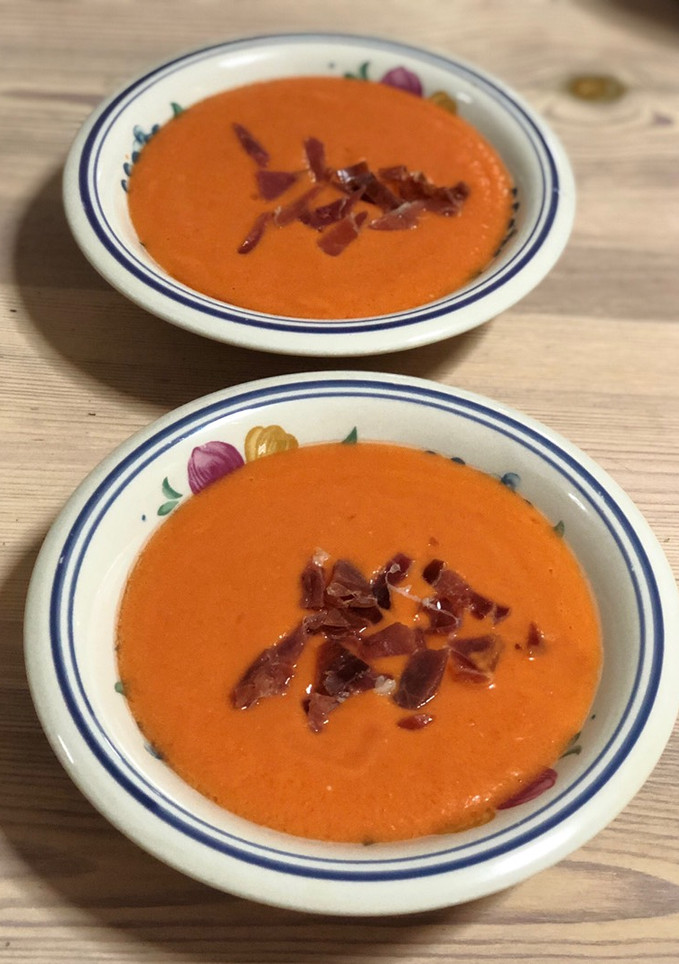 Una foto de Salmorejo sin pan en Thermomix