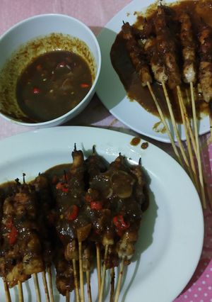 Foto resep Sate bumbu kacang