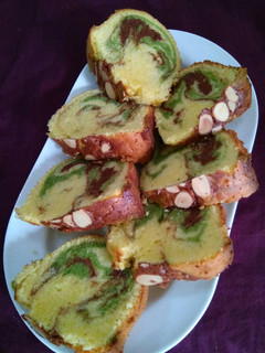 Foto resep Mocca Greentea Marble Cake