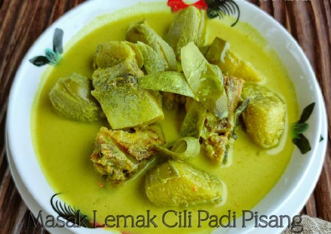 Resipi Masak Lemak Cili Padi Pisang Muda Ikan Masin Oleh Anur Musa Cookpad