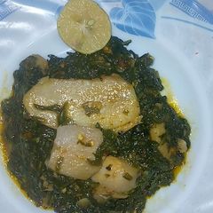 A picture of Sabut masaley ka Arvi palak.