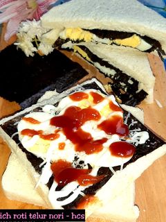 Foto resep Sandwich Roti Telur Nori