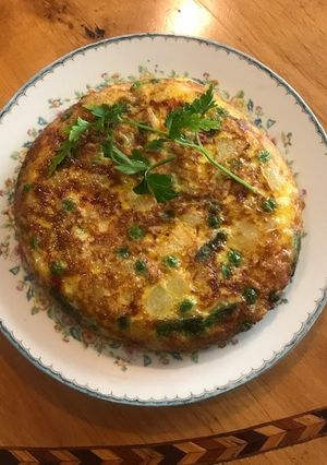 Una foto de TORTILLA PAISANA - OMELETTE PAYSANNE