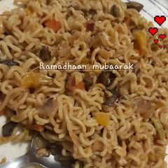 Indomie (of vitamin added packs) A picture of Indomie (of vitamin added packs).