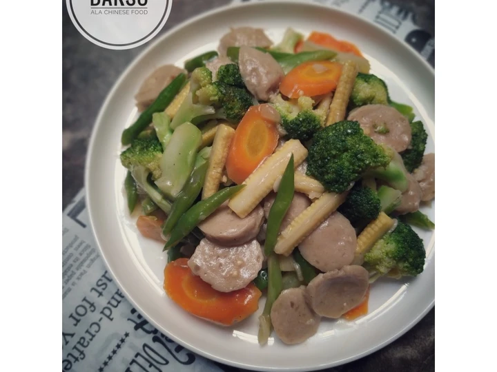 Langkah Gampang Membikin Resep Capcay Goreng Bakso yang Lezat Sekali Anti Ribet, Lezat