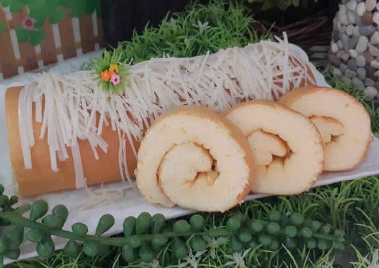 Bumbu Roll Cake Jeruk 🍊 | Langkah Membuat Roll Cake Jeruk 🍊 Yang Paling Enak