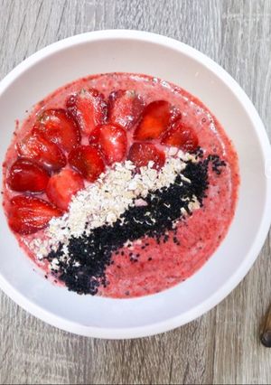 Foto resep Smoothie Strawberry Pisang