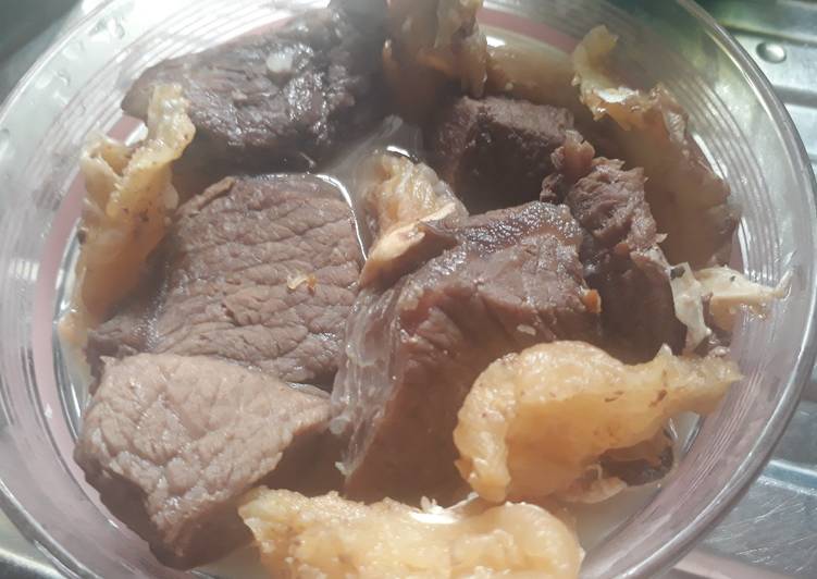 Boiled beef and stockfish