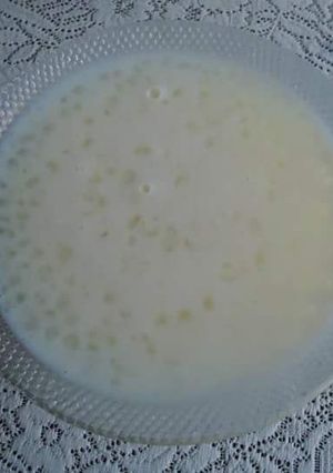 A picture of Sabu daana kheer.