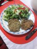 Hamburguesa de lentejas y avena