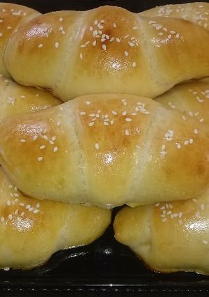 عکسی از دستور نان کروسان شکلاتی فوری