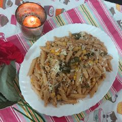 A picture of White pasta.