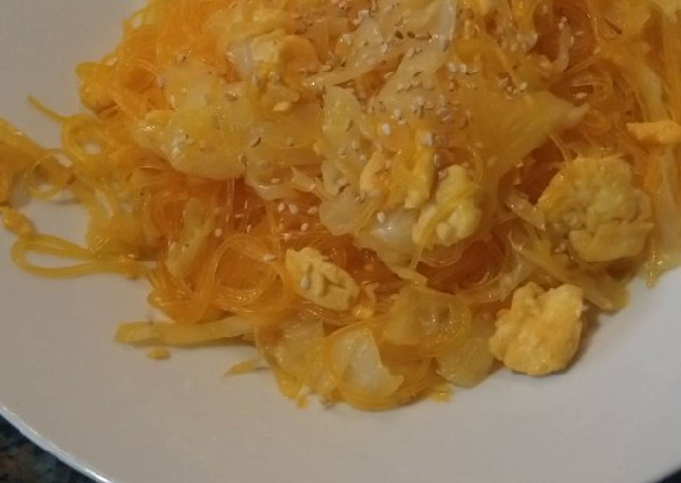 Fideos chinos agridulces