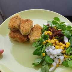 Una foto de Croquetas de quinoa y calabacín