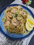 Spaghetti Garlic Lemon Shrimp