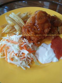 Foto resep Chicken katsu with salad