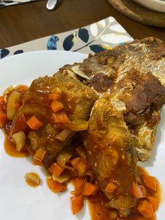 Foto resep Kakap Goreng Asam Manis