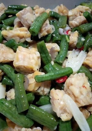 Foto resep Tumis Tempe Kacang Panjang