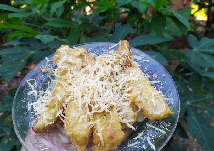 Resep Pisang goreng crispy keju Anti Gagal
